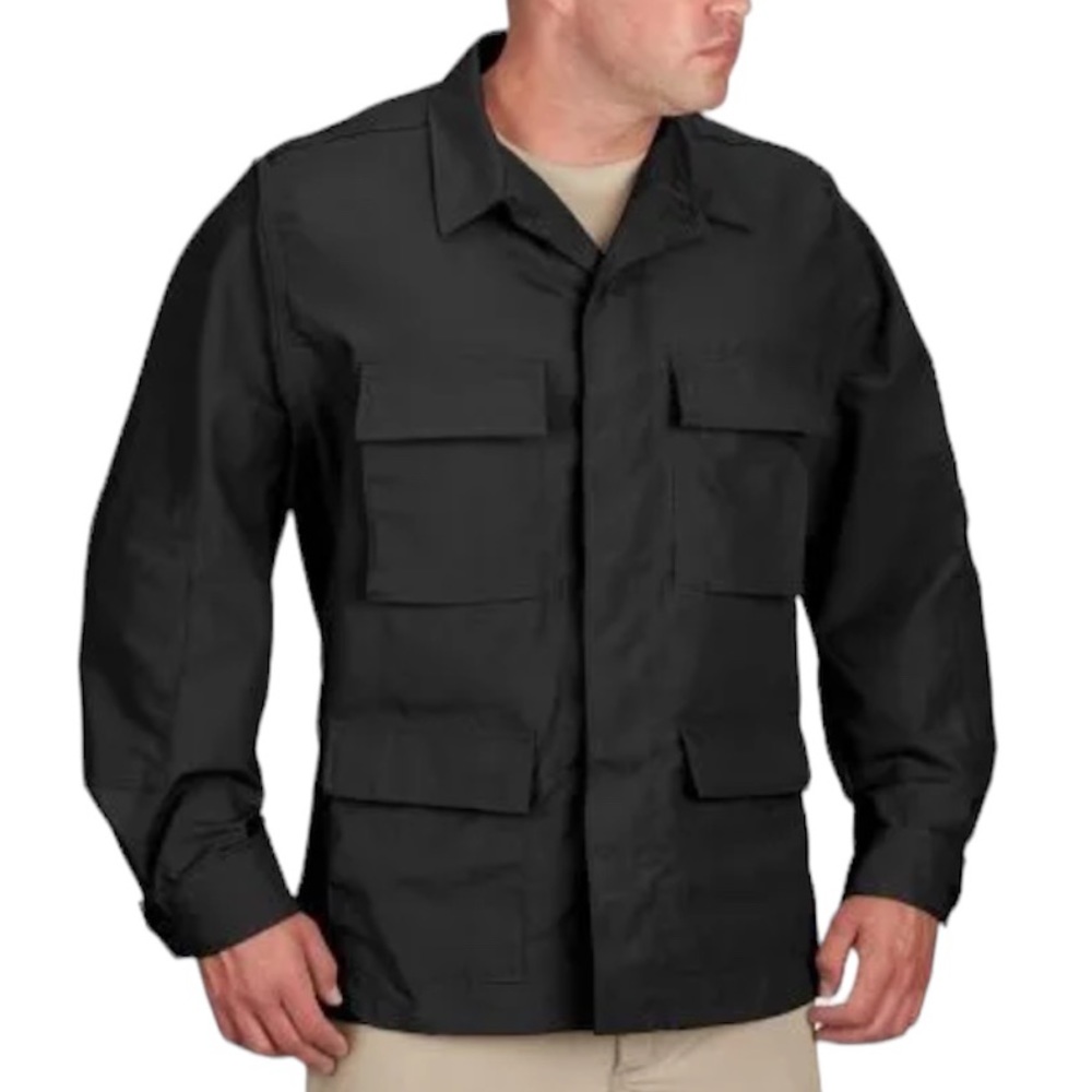 - Propper XL Black Cotton Summer BDU Coat! NEW!